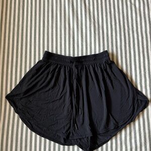 Lululemon Black Side Slit Shorts